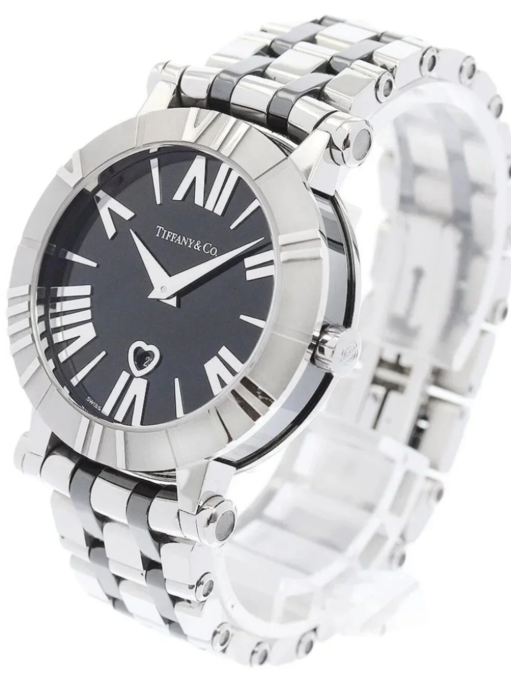 TIFFANY&Co. Atlas Z1301.11.11A10A00A Date black Dial Quartz Ladies Watch_957223